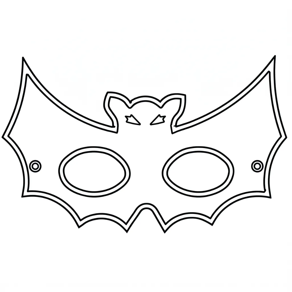 Masks of Halloween 7 coloring page and printable drawing