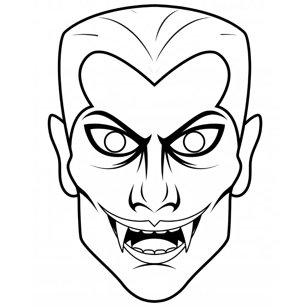 Masks of Halloween 8 to color and cut out