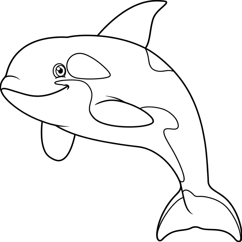 Orca 18 para colorear para imprimir