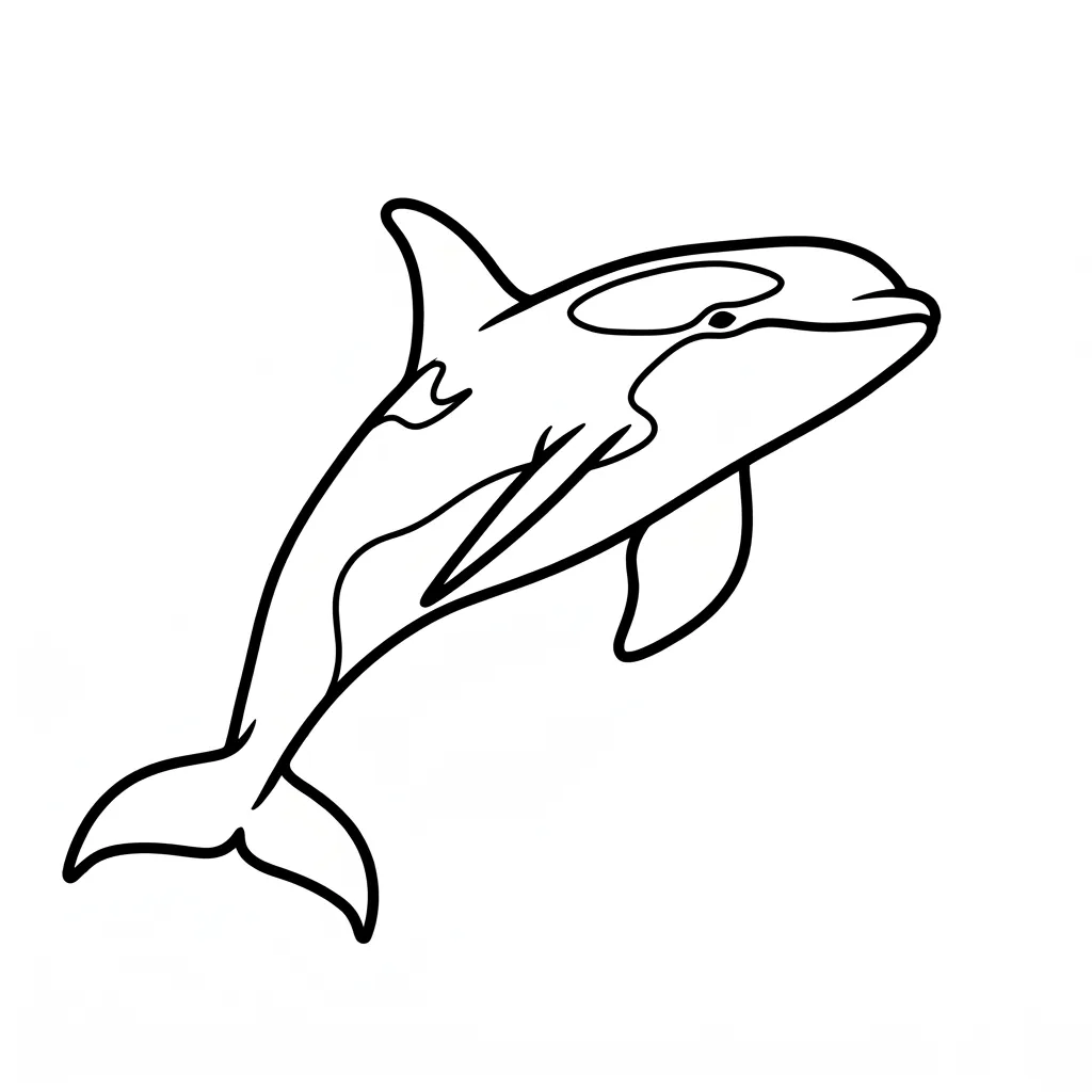 Orca 6 para colorear gratis para imprimir