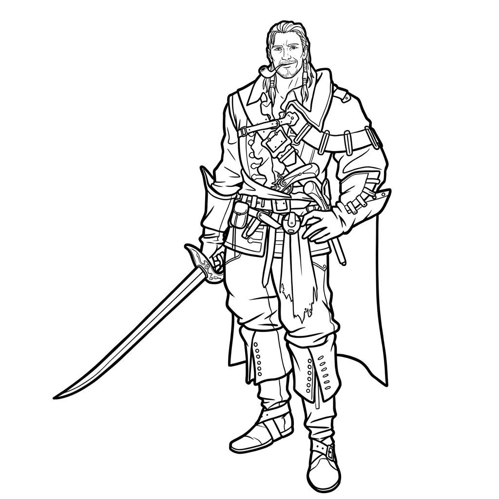 Piratas 12 para colorear para imprimir gratis pdf