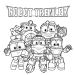 Trenes Robot miniatur