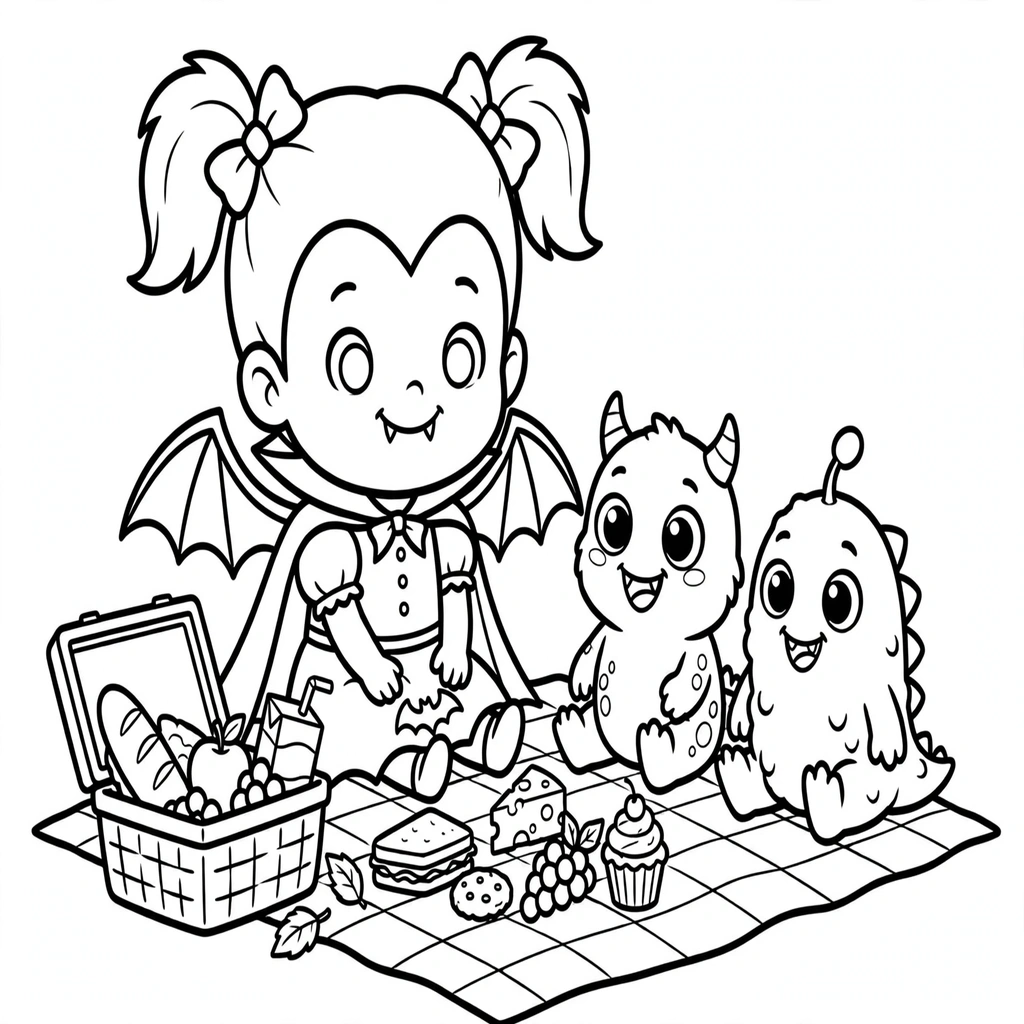 Vampirina 13 para colorear para imprimir gratis pdf