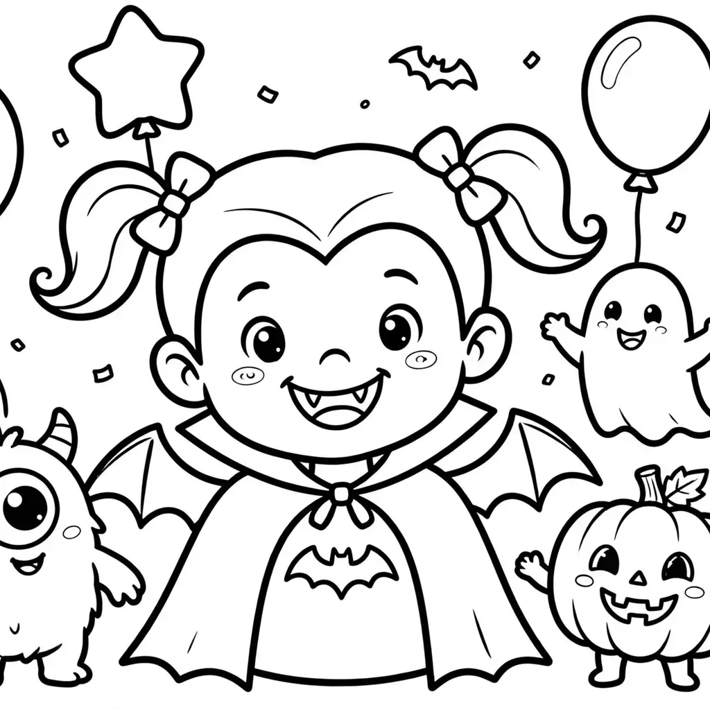 Vampirina 7 para colorear y recortar