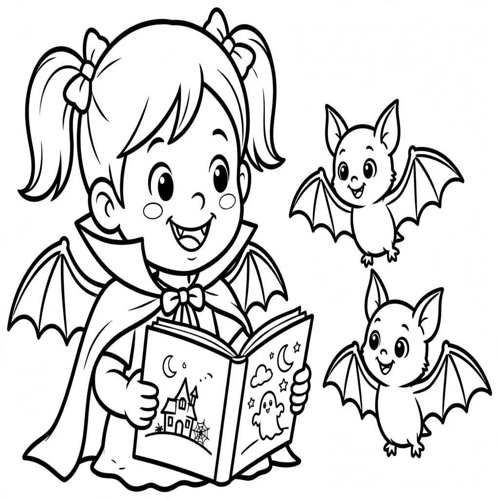 Vampirina 8 para colorear gratis para niños
